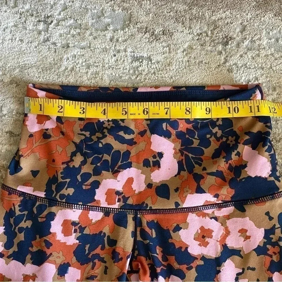 prAna Kimble 7/8 Leggings Yoga Pants Gym Workout Printed Floral: XS - Picture 6 of 10